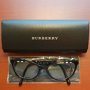 Authentic Burberry Eyeglasses, Case, Cloth